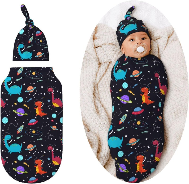 Figtihw Dinosaur Swaddle Blankets Newborn Receiving Blanket Baby Swaddle Wrap Soft Sleeping Sack for Baby Girls Boys - Image 1